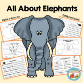 All About Elephants, Writing Prompts, Graphic Organizers, Diagram
