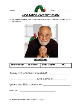 Preview of All About Eric Carle