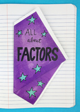 Doodle - All About Factors Interactive Notebook Foldable