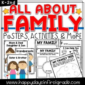 Preview of ALL ABOUT FAMILY- Kindergarten/1st/2nd (TEKS & CCSS Aligned)