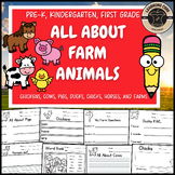All About Farm Animals Writing Bundle Farm Animal Unit Pre