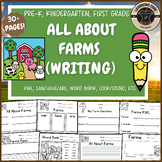 All About Farms Writing Farm Unit Field Trip PreK Kinderga