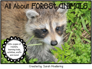 Preview of All About Forest Animals! (Nonfiction research on 5 forest animals)