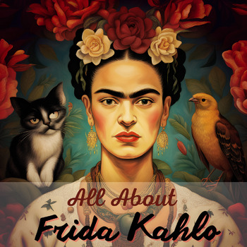 Preview of All About Frida Kahlo - Hispanic Heritage Month Research Project For 2nd , 3rd