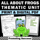 Frog Math Science ELA Emergency Sub Plans 4th 5th Grade Sp