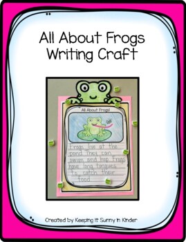 Preview of All About Frogs Writing Craft