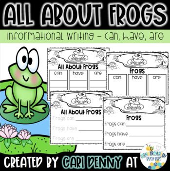 Preview of All About Frogs (can, have, are) | Spring Informational Writing Pages