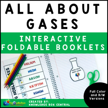 Preview of All About Gases Interactive Foldable Booklets - EBOOK