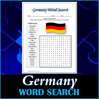 Preview of All About Germany Word Search Puzzle