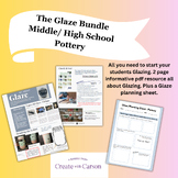 All About Glaze & Glaze Planning Worksheet Bundle: Middle/