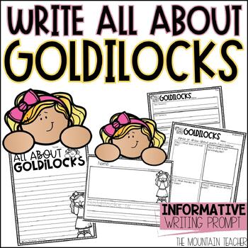 Preview of All About Goldilocks and the Three Bears Writing Prompt and Fairy Tale Craft