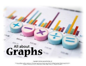 Preview of All About Graphs Activity Packet (9 pages worksheet + 4 pages answer key)