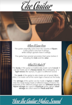 Preview of All About Guitar - Info graphic and Web-search