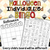 All About HALLOWEEN BINGO: INDIVIDUALIZED ACTIVITY