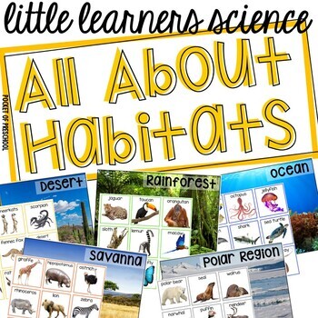 Preview of All About Habitats- (Ocean, Savanna, Rainforest, Desert, Polar) Zoo Science