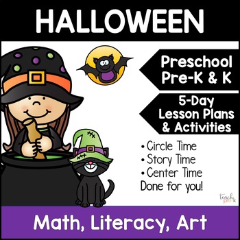 All About Halloween 5-Day Lesson plans for Preschool, Pre-K, K & Homeschool