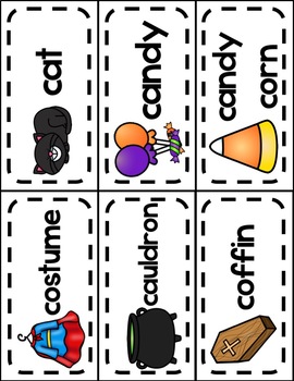 All About Halloween Word Wall Picture & Word Cards by Teach PreK