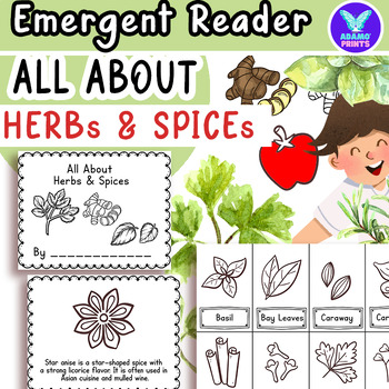 Preview of All About Herbs & Spices Fun Facts Emergent Reader Kindergarten-Third Grade
