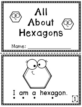 Preview of All About Hexagons Flip Book