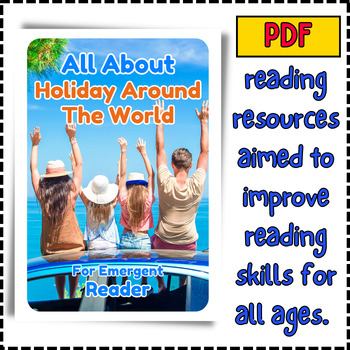Preview of All About Holidays- Early Emergent Reader eBook & PDF Printable Reading