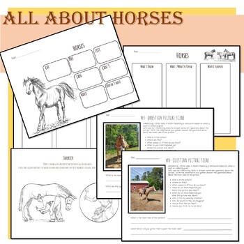 All About Horses by HomeschoolHomemade | TPT