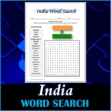 All About India Word Search Puzzle