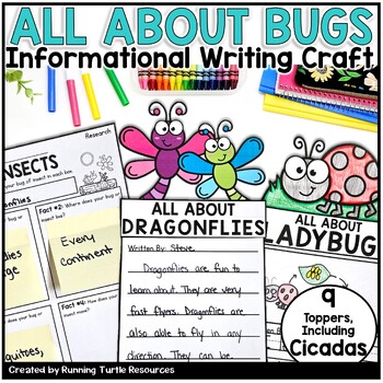 Preview of All About Insects, May Writing Craft, Spring Informational Writing, Cicada 2024
