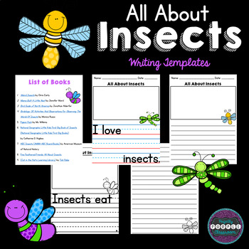 Preview of All About Insects: Writing Templates