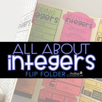 Preview of All About Integers | Flip Folder
