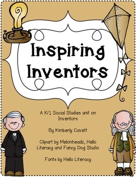 Preview of All About Inventors: A K/1 Social Studies Unit