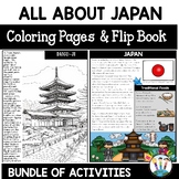 All About Japan Activities Bundle with Coloring Pages and 