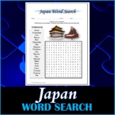 All About Japan Word Search Puzzle