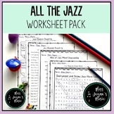 All About Jazz Worksheet Pack for Elementary Music