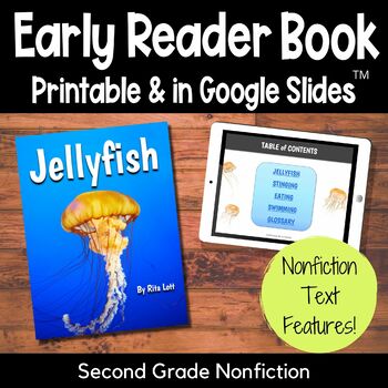 Preview of All About Jellyfish Early Reader with Nonfiction Text Features - Ocean Animals