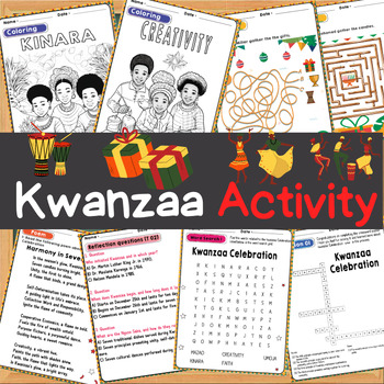 All About Kwanzaa Activities pack ( Reading Comprehension, Poem, Word ...