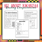 All About Kwanzaa - Reading Comprehension