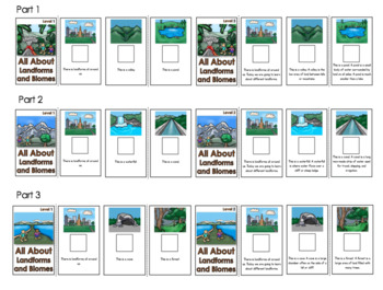 Preview of All About Landforms and Biomes Adapted Book Bundle