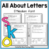 All About Letters - Letter Formation D'Nealian font