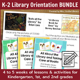 All About Libraries & Book Care BUNDLE (K-2 Activity Bookl