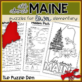 All About Maine Puzzles For Lower Elementary