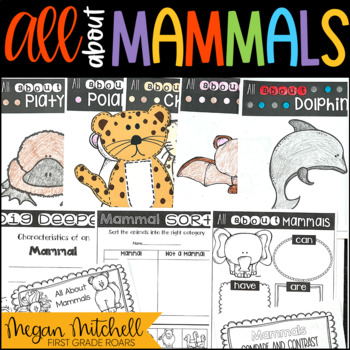 Preview of All about Mammals Nonfiction Unit  Mammal Research Reports