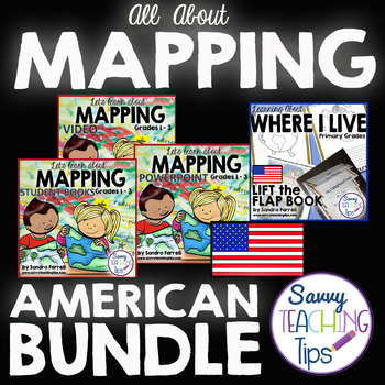 Preview of All About Mapping AMERICAN BUNDLE