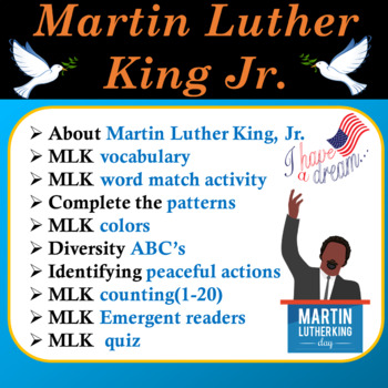 Preview of All About Martin Luther King Jr Activities | MLK Activities - Google Slides/PPT