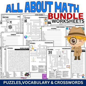 Preview of All About Math,Place Value, PI DAY... Early Finishers ACTIVITIES PUZZLES,BUNDLE