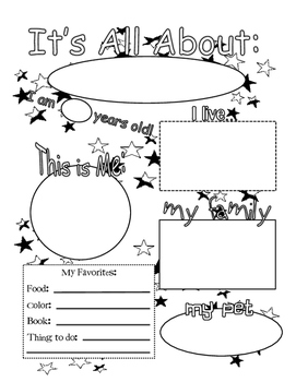 All About Me! by A Hoot of a Kindergarten Class | TPT