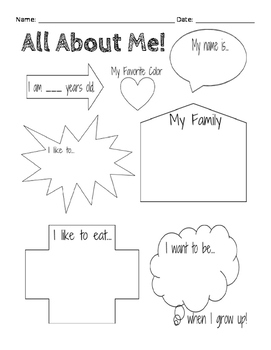 All About Me! by Yeager's Bomb | TPT
