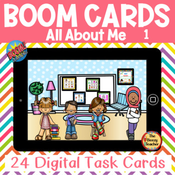 Preview of All About Me 1 BOOM Cards Digital Task Cards