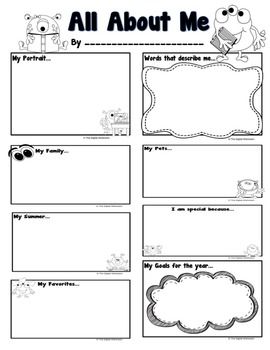 All About Me with an iPad Twist by The Digital Workroom | TpT