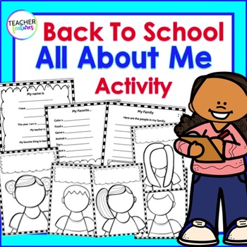 All About Me (First Week Activity) by Teacher Features | TpT