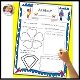 All About Me Worksheet Poster